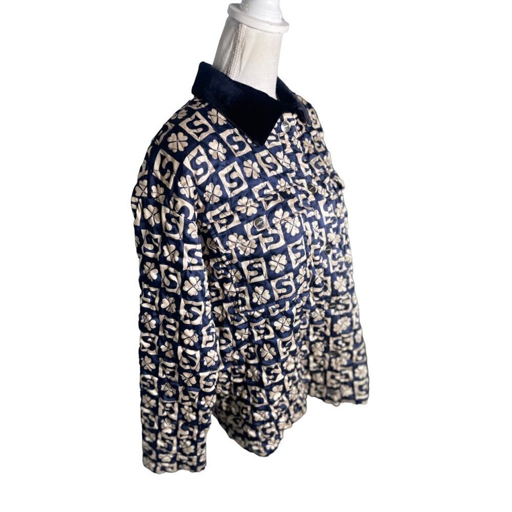 Sandro Enora Cardi-Coat Blue Womens Size 3 US Size Large - Picture 6 of 16
